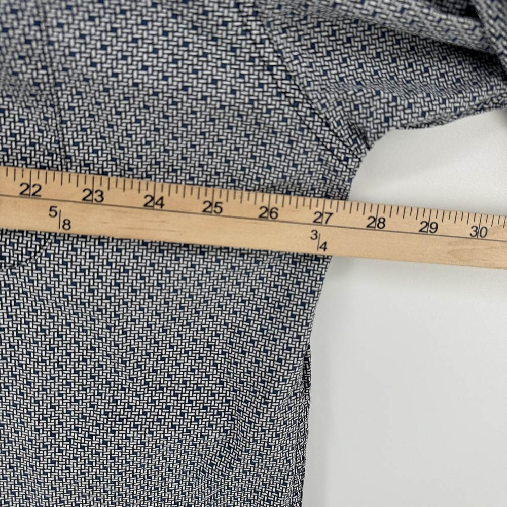 Cinch Shirt Mens 2XL Gray Geometric Embroidered Pocket Button Up Long Sleeve - Picture 6 of 8